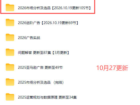 2026亚马逊跨境电商实战教程-更新1027,从市场分析、AI智能选品到广告投放、店铺运营及盈利增长全流程教学-宣源知识学堂