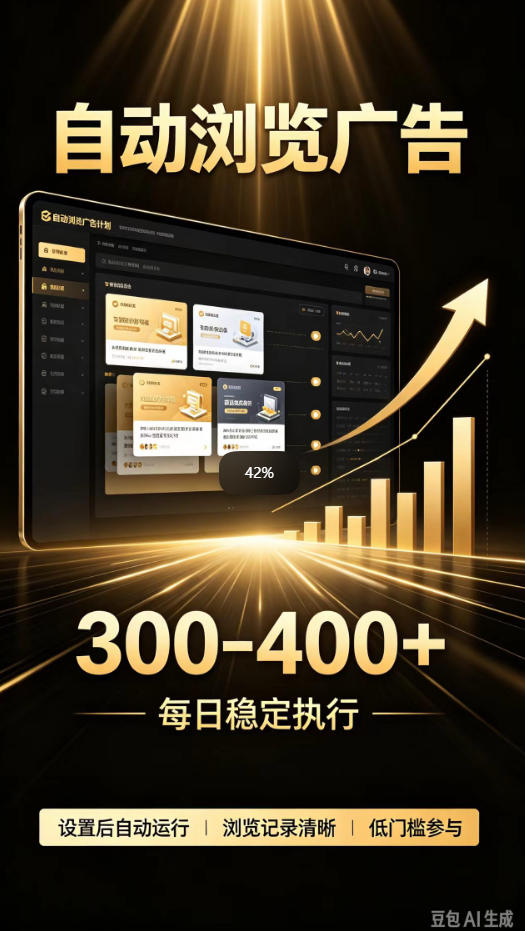 自动浏览广告计划，0门槛副业，日入300-400，躺賺稳定风口项目，无需人工操作，解放双手【揭秘】-宣源知识学堂
