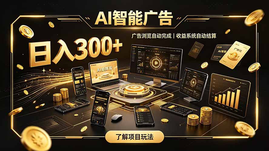 自研 AI 系统｜轻资产起步｜长期稳定收益｜宝妈 上班族轻轻松松日入300+-宣源知识学堂