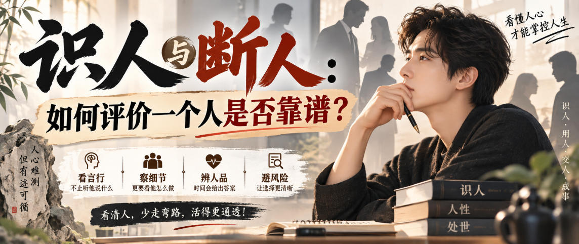 付费文章：识人与断人：如何评价一个人是否靠谱？-宣源知识学堂
