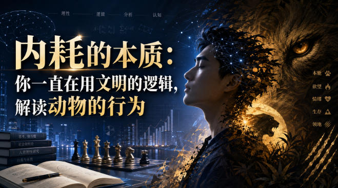 付费文章:内耗的本质:你一直在用文明的逻辑,解读动物的行为-宣源知识学堂