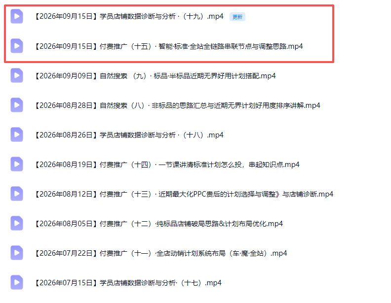 2026淘宝电商终局之战VIP课-更新0920：自然搜索+直通车+无界+精准人群，系统掌握测款动销与全店推广布局方法-宣源知识学堂