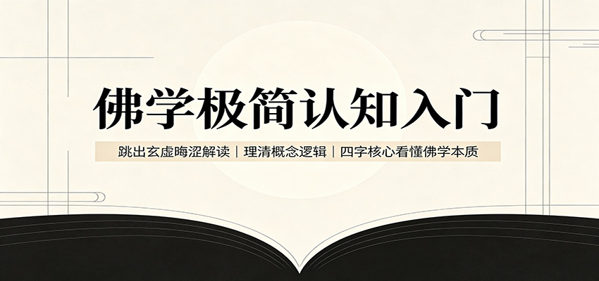 佛学极简认知入门:跳出玄虚晦涩解读,理清概念逻辑,四字核心看懂佛学本质-宣源知识学堂