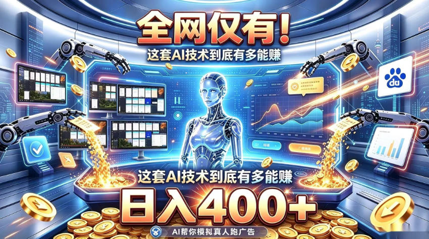 全网仅有！这套AI技术到底有多能賺，日入400+，无需人工干预，实现真正被动变现【揭秘】-宣源知识学堂