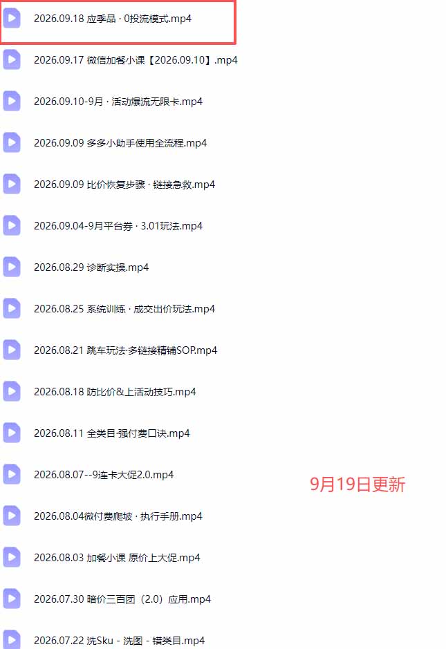 拼多多实战特训营(更新0920-宣源知识学堂
