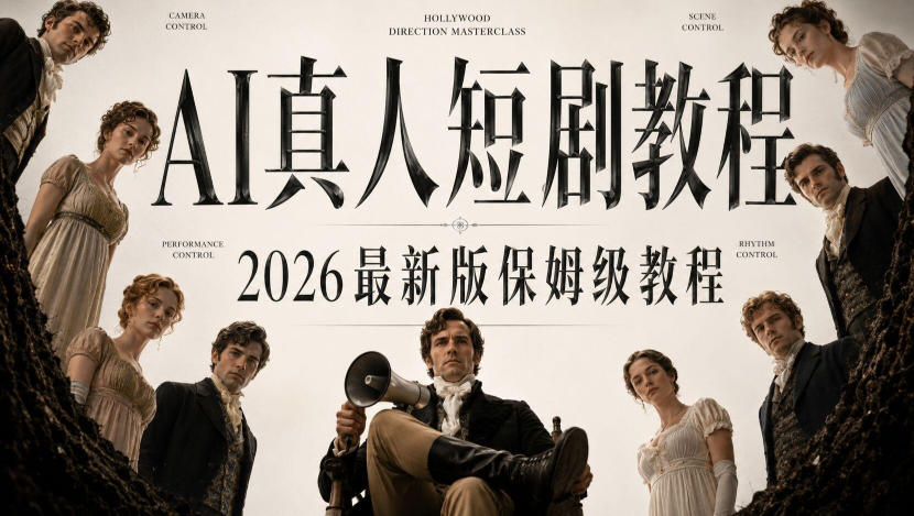 AI真人短剧制作全流程，AI视频大佬专为零基础研制的AI短剧教程，保姆级教程，新手一学就会！-宣源知识学堂