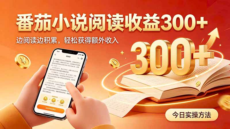 全自动番茄挂机玩法，日入300+边阅读边积累，轻松获得额外收入-宣源知识学堂
