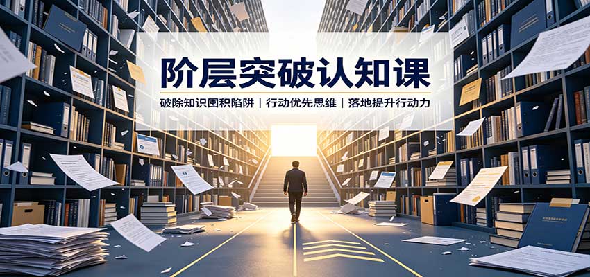 阶层突破认知课：破除知识囤积陷阱，行动优先思维，落地提升行动力-宣源知识学堂