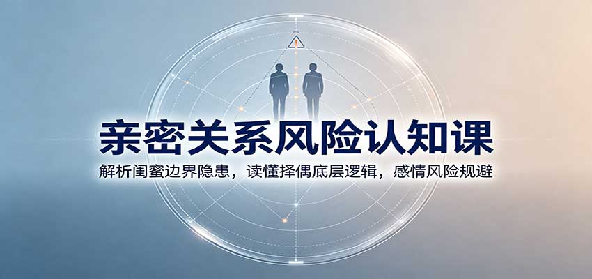 亲密关系风险认知课:解析闺蜜边界隐患,读懂择偶底层逻辑,感情风险规避-宣源知识学堂