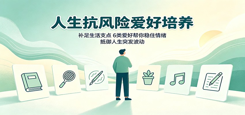 人生抗风险爱好培养：补足生活支点，6类爱好帮你稳住情绪，抵御人生突发波动-宣源知识学堂