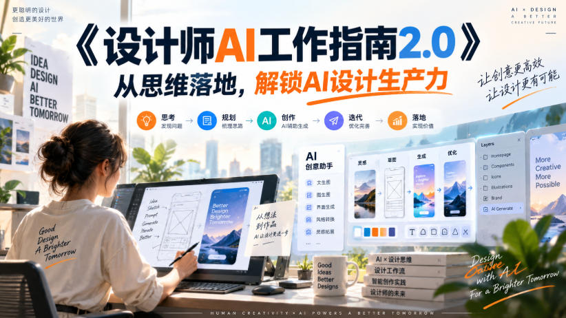 《设计师AI工作指南2.0》从思维落地-无水印,解锁AI设计生产力-宣源知识学堂