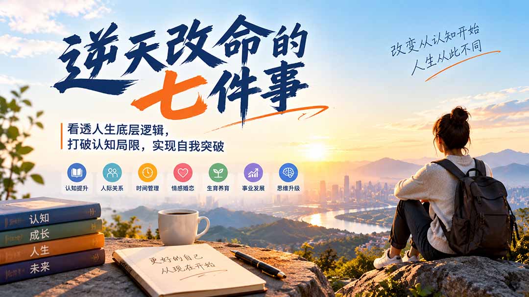 付费文章：逆天改命的七件事，看透人生底层逻辑，打破认知局限，实现自我突破-宣源知识学堂