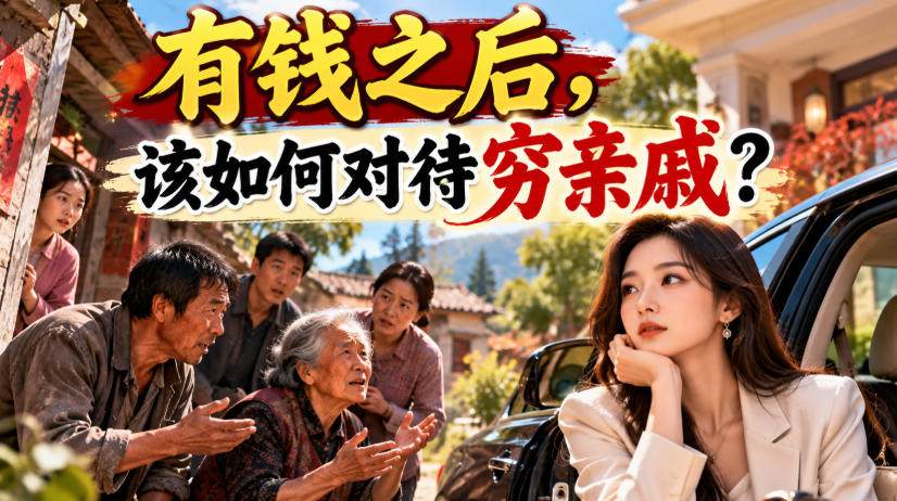 某公众号付费文章：有钱之后，该如何对待穷亲戚？-宣源知识学堂