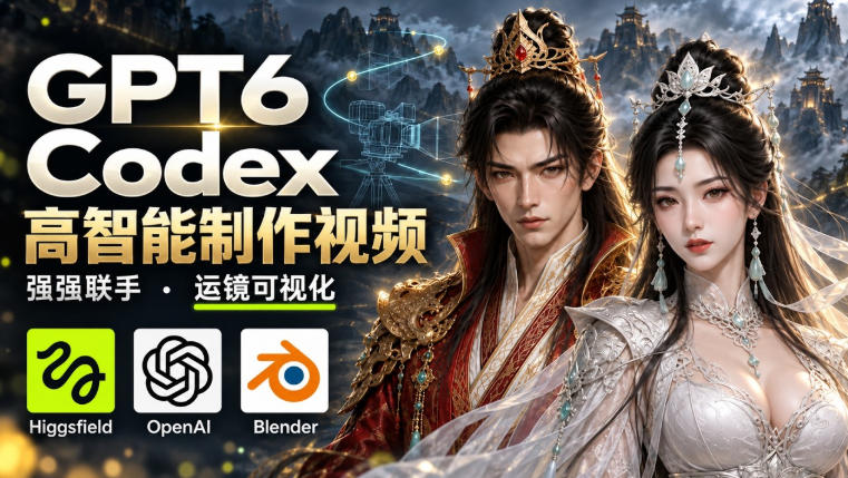 GPT-6 Astra×Codex高智能制作视频！联手Higgsfield，运镜可视化实战-宣源知识学堂
