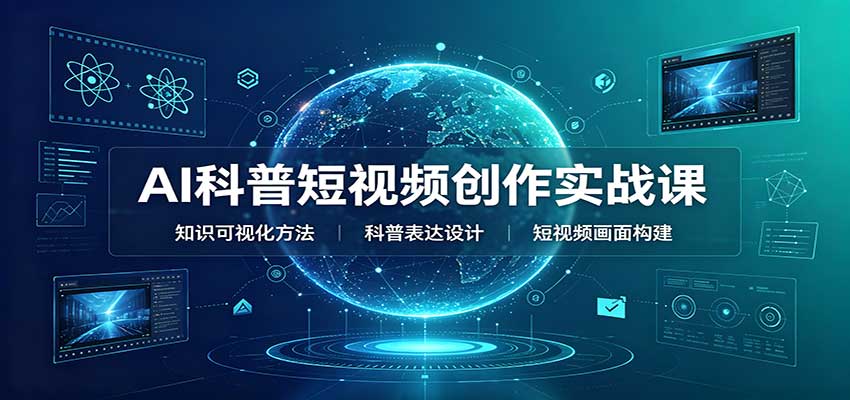 AI科普短视频创作实战课：配套要点文档，文案与视频提示词模板教学-宣源知识学堂
