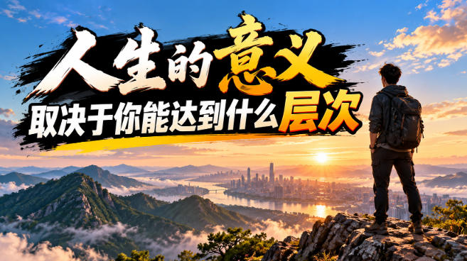 某公众号付费文章：人生的意义，取决于你能达到什么层次-宣源知识学堂