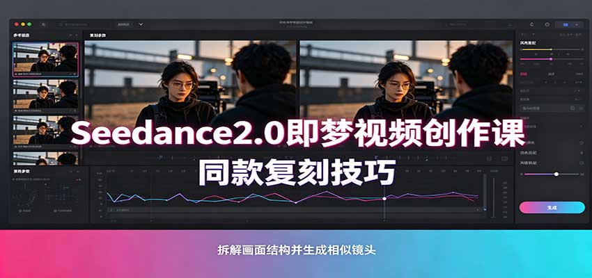 Seedance2.0即梦视频创作课：剧本式视频制作，同款复刻技巧，多行业案例落地教学-宣源知识学堂