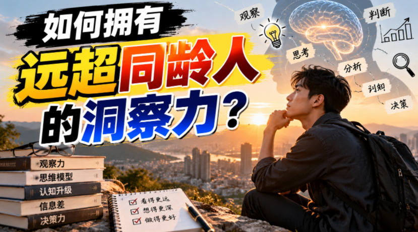 付费文章：如何拥有远超同龄人的洞察力？-宣源知识学堂