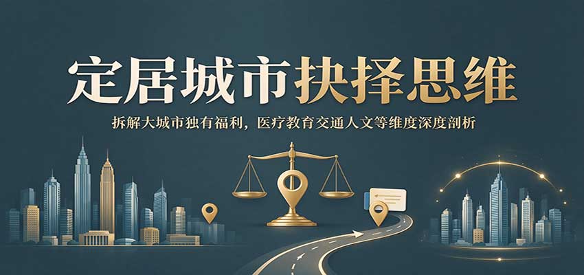 定居城市抉择思维:拆解大城市独有福利,医疗教育交通人文等维度深度剖析-宣源知识学堂