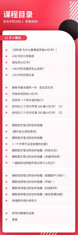 21天0基础小红书实操训练营｜从账号搭建、流量逻辑到爆款笔记、垂直变现全突破-宣源知识学堂