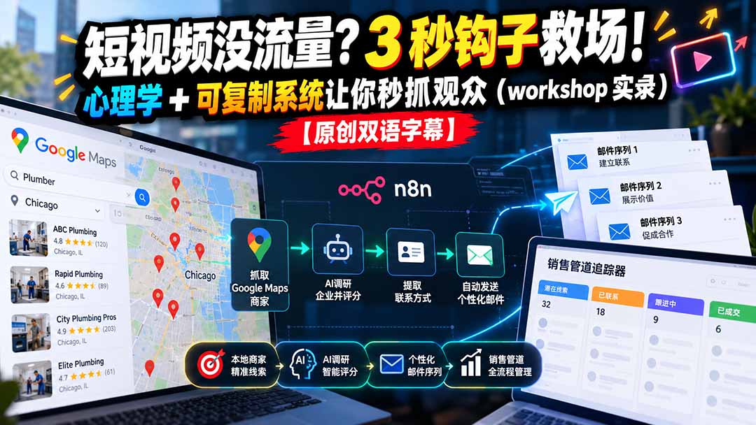 短视频没流量？3 秒钩子救场！心理学 + 可复制系统让你秒抓观众(workshop 实录-宣源知识学堂