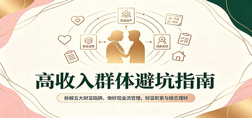 高收入群体避坑指南:拆解五大财富陷阱,做好现金流管理,财富积累与婚恋理财-宣源知识学堂