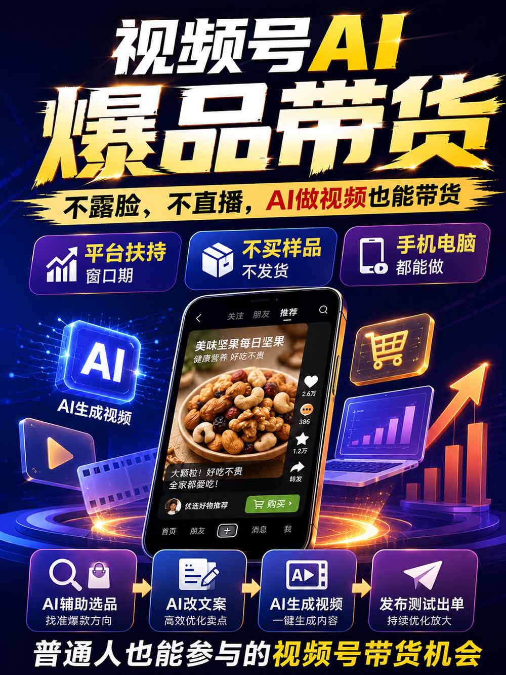 图片[2]-2026视频号AI爆品带货训练营-9月开课｜不露脸不直播，AI做视频发视频号，有人下单，你赚佣金，轻松单日佣金1000+-宣源知识学堂